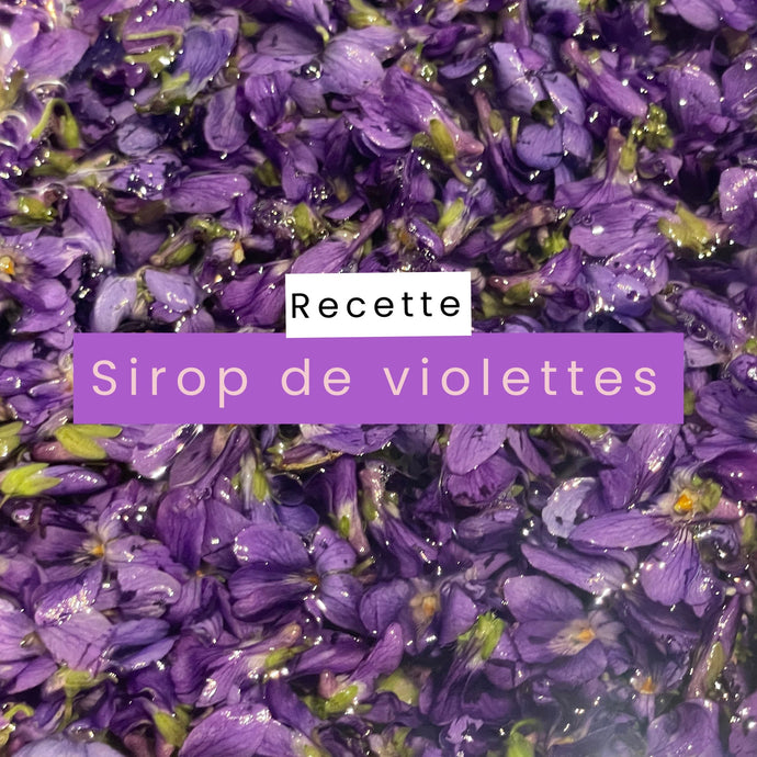 Idée recette - Sirop de violette